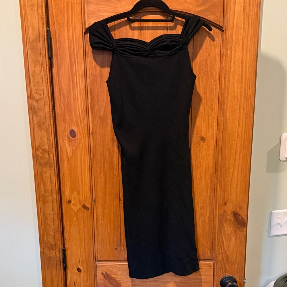 BCBGMaxAzria Elegant Black Knee Length Dress